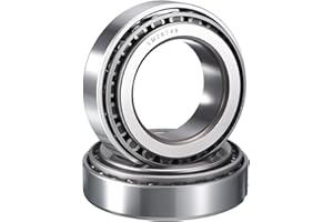 HIPicco 2 Pack LM29749/10 Tapered Roller Bearing Cone and Cup Set, 1.5" Bore 2.5625" OD 0.71" Cup Width, Chrome Steel Taper Bearings Set, ABEC-3