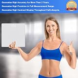 HOMEBUDS Bathroom Scales, 0.1 lb/0.05 kg, 28 st/400 lb/182 kg, LED view 2