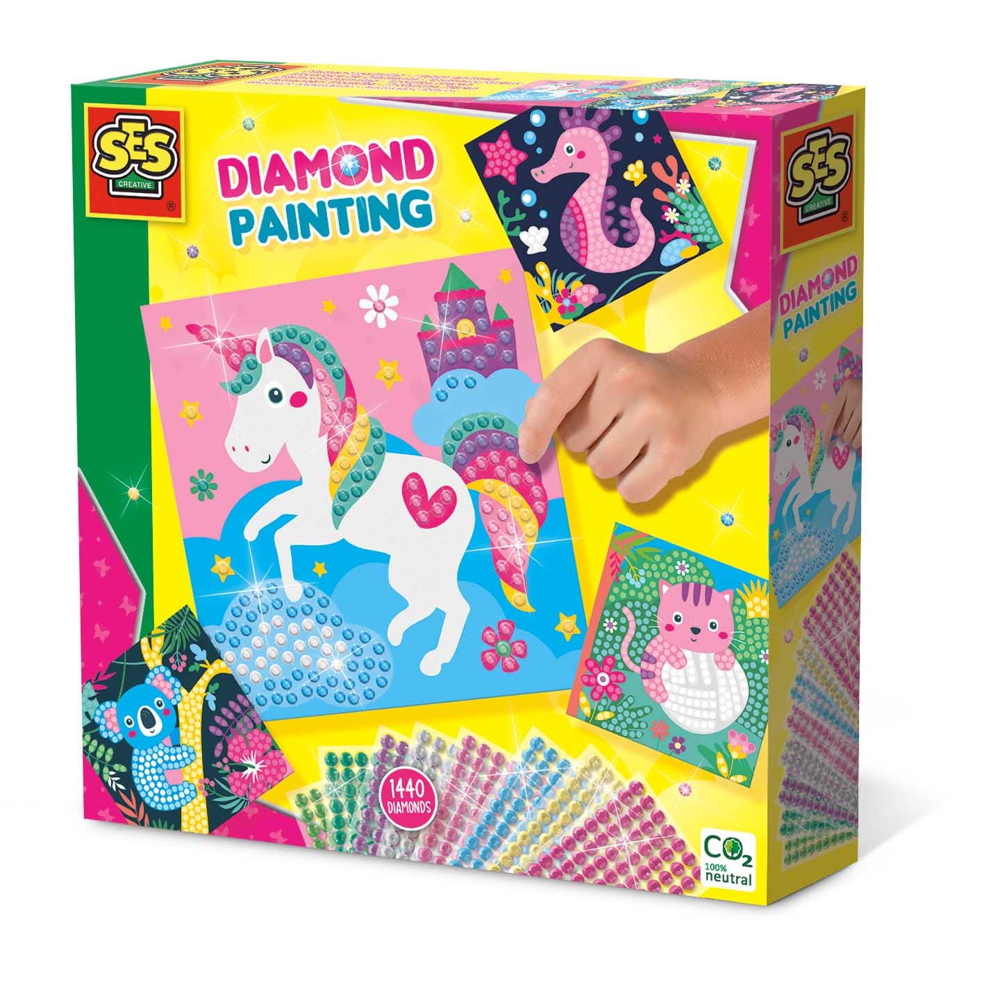 SES Creative 14701 Diamond Painting-Happy Animals