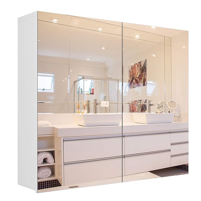 Buy Homfa Bathroom Mirror 27.6 X 23.6 Inch Wall Mounted