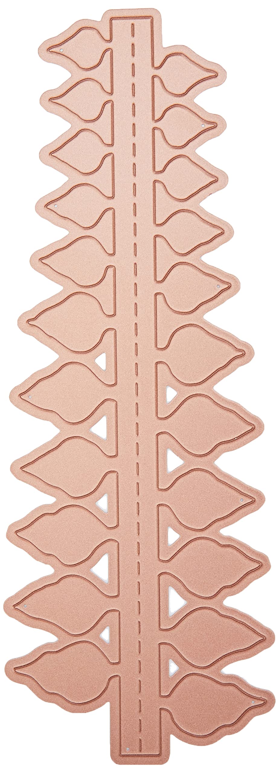 Florartistry Folding Die-Poinsettia (Large), Metal, Brown, 25.8 x 11.2 x 0.5 cm