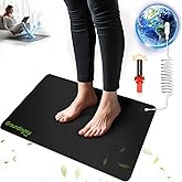 Grounding Mat for Sleep, Energy, Pain Relief, Inflammation, Balance, Wellness. Earth Connected Therapy. Indoor Grounding at Home, Office, Work. 15 Foot Cord Included,16 * 24 in