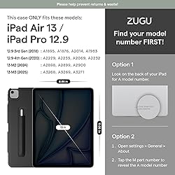 Zugu Case for iPad Air 13 Inch M3 2025 & M2 2024