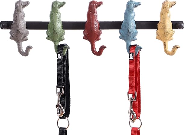 decorative dog leash hooks