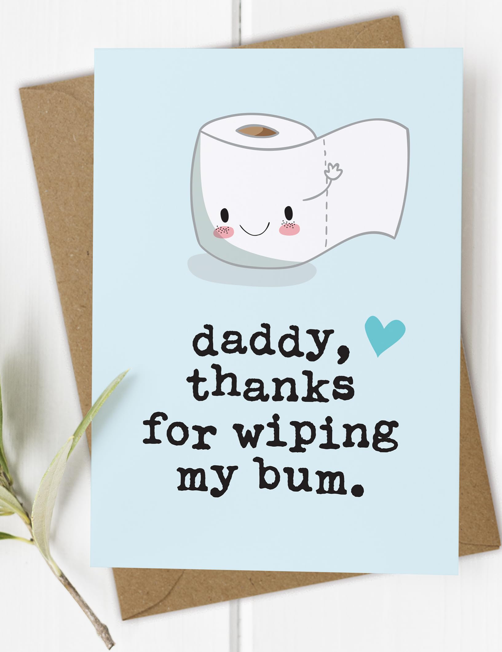 First 1st Fathers Day Card, Funny Fathers Day Card, Cute Daddy Card, 1st Fathers Day Gift from Son (Outside Wording: Daddy)