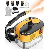 Heavy Duty Steam Cleaner for Home, Fast Heating & 1.2L Tank, 6-Level Adjustable Pressurized Portable Steamer for Cleaning with 11 Accessories for Grout, Tile, Floor, Car Detailing and More