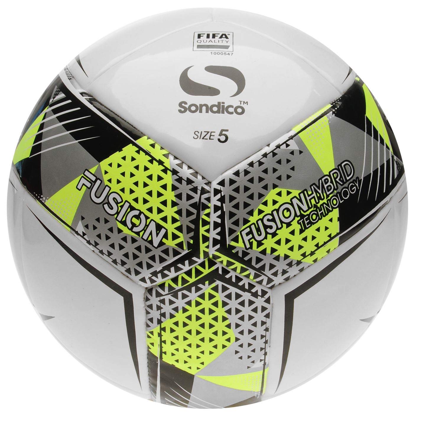 Official Sondico Fusion FIFA - Balón de fútbol, Size 5, Blanco ...