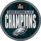 Rico Industries NFL Football Philadelphia Eagles 2025 Super Bowl Champions Shape Cut Pennant - Home and Living Room Décor - Soft Felt EZ to Hang
