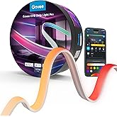 Govee COB LED Strip Light Pro, LED Lights for Bedroom Compatible with Alexa, Google Assistant and Matter, RGBICW Light with Warm White, Smart Strip Light, LED Lights for Bedroom, Color Changing, 9.8ft