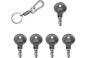 HABIIID 5 Pcs of Cut Keys Code CH506 RV Compartment Lock Truck Tool Box Keys Cargo with Key Chain