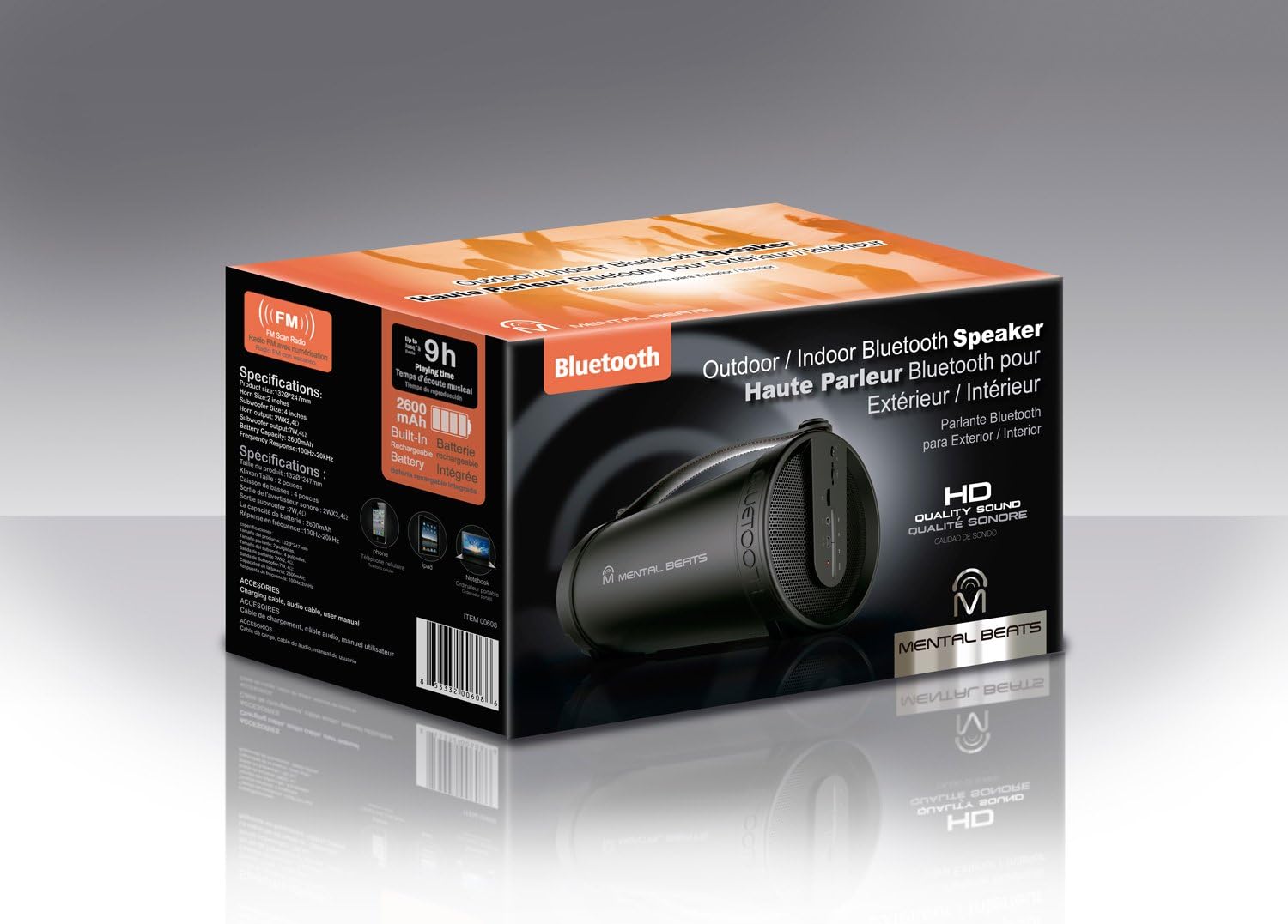 mental beats outdoor bluetooth speaker