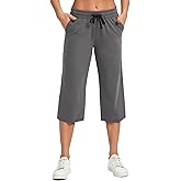 SPECIALMAGIC Women Capri Pants Cotton Yoga Wide Leg Pajama Pants Capris Sweatpants Sports