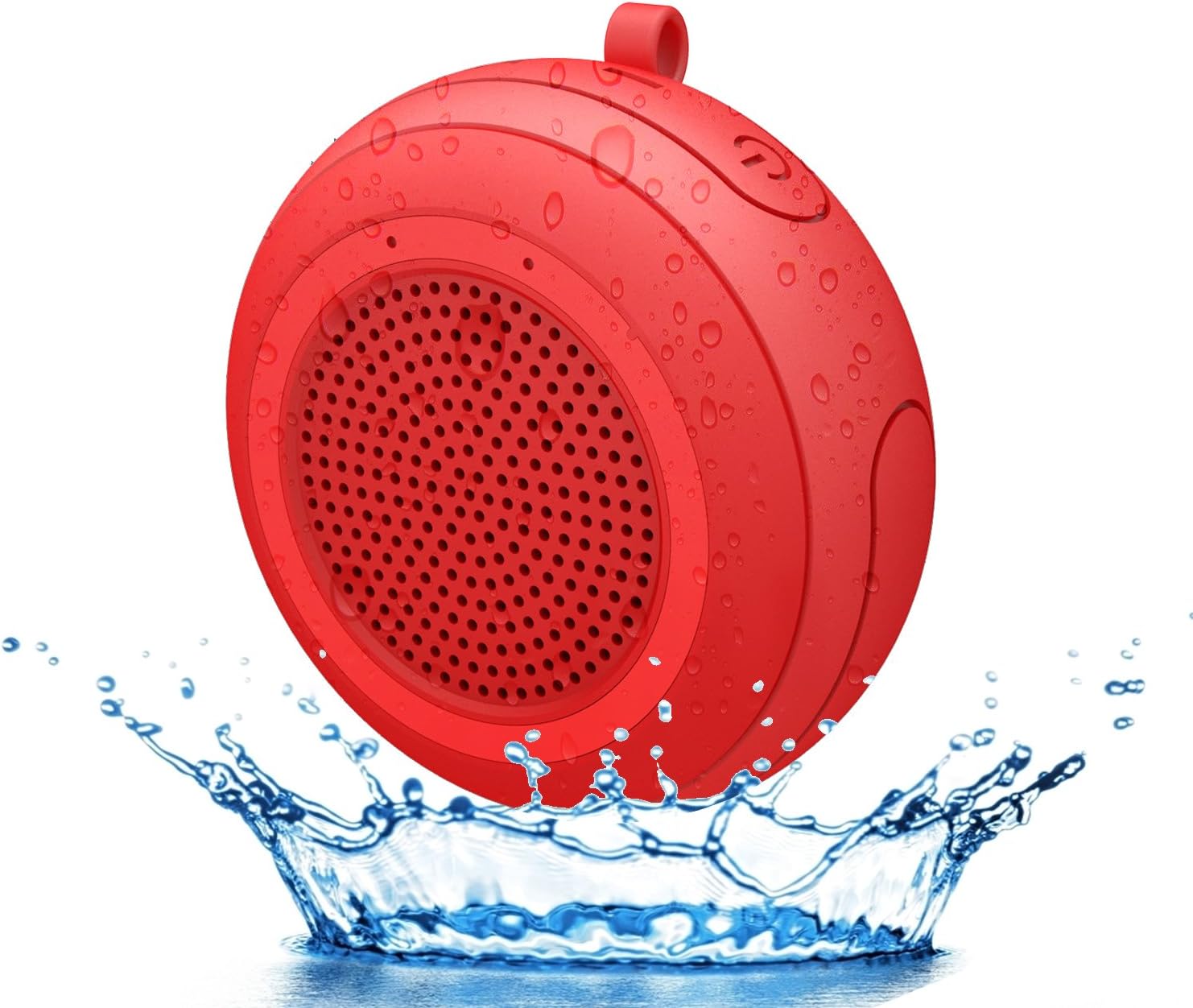 Portable Bluetooth Speaker with HD Sound, IPX7 Floating Waterproof Wireless Small Shower Speakers, Hands Free Calling, Bluetooth V5.3, True Wireless Stereo for Outdoor, Beach, Hot Tub, Swimming Pool