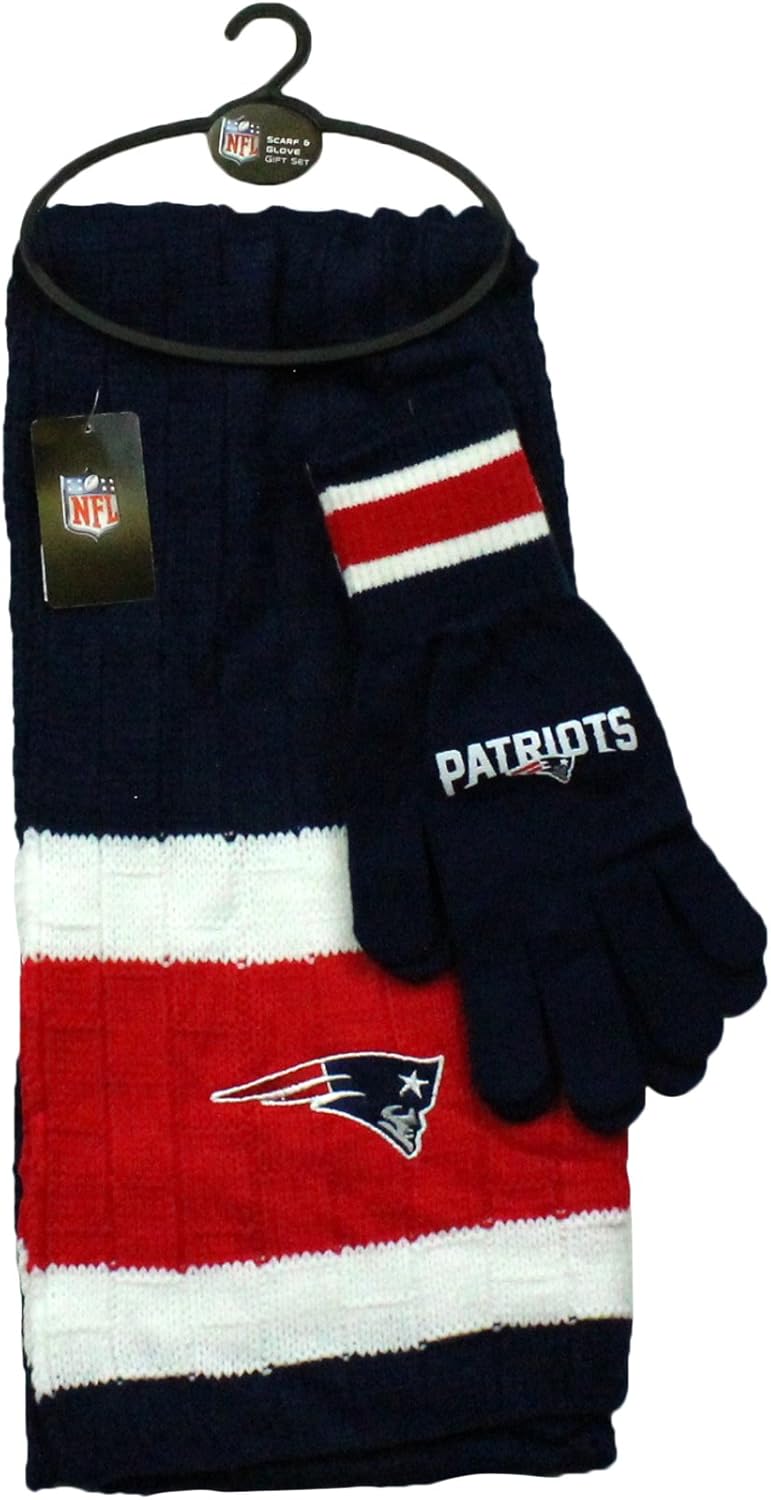 patriots scarf and gloves