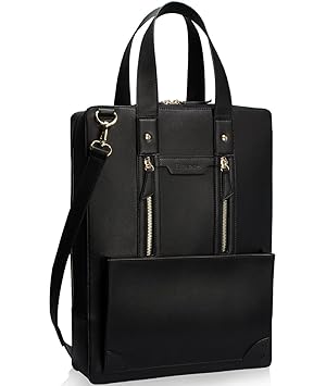 Estarer Women Black Laptop Bag Large Briefcase PU Leather Work ... Estarer Women Black Laptop Bag Large Briefcase PU Leather Work ...
