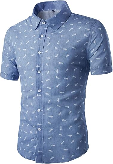 Amazon Allegra K メンズ シャツ 半袖 ボタンダウン 綿 ビジネス カジュアル シャツ 通販