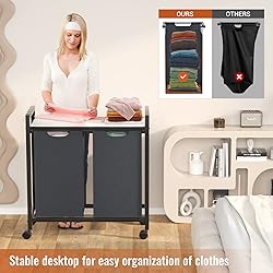 Homykic Pull-Out Laundry Hamper with Wheels and