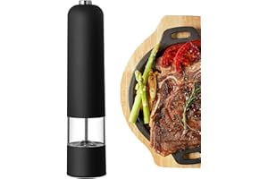 Pepper Grinder, Automatic Electric Grinder with Dust Cover, Automatic Salt Pepper Mill Shakers, Kitchen Gadgets for Grind Pep