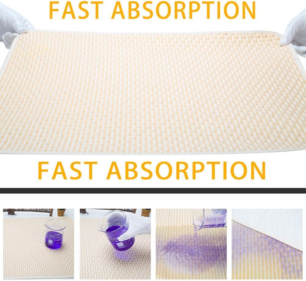 Rdawn Baby Waterproof Pad Bed Mattress Protector Reusable Washable Incontinence Pads Organic Cotton Bamboo for Children and Adults : Baby
