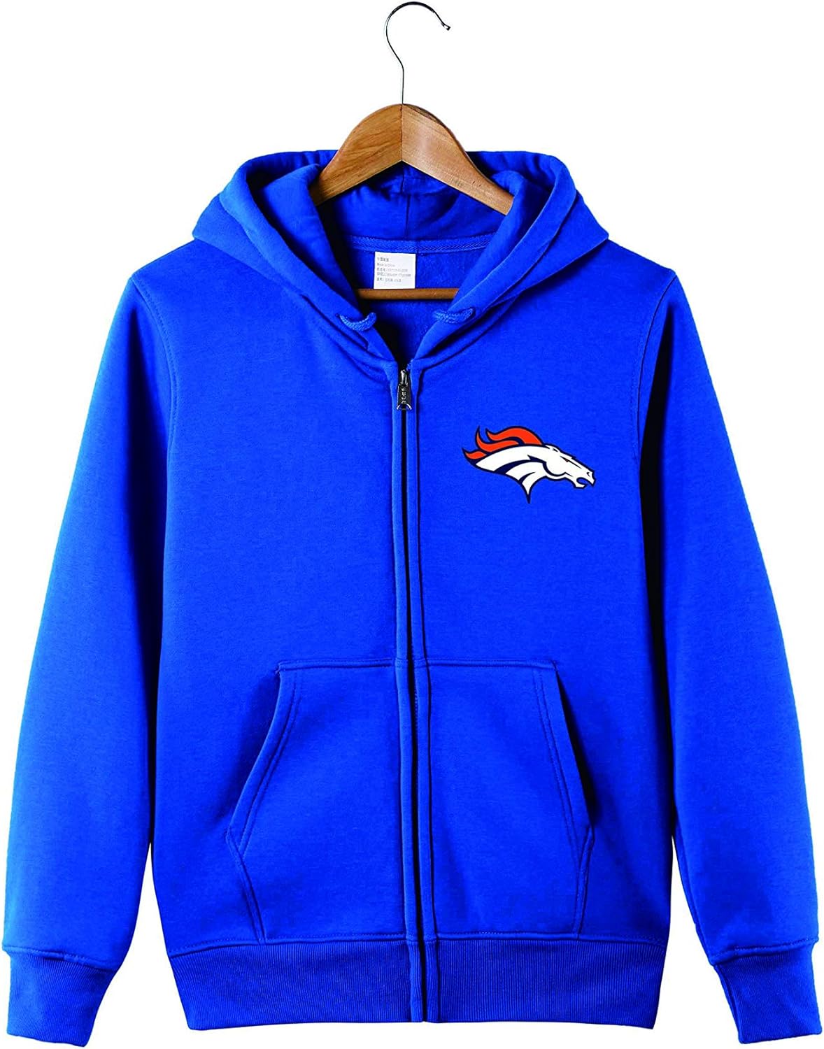 denver broncos zipper hoodie