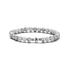 XIA YAN 6mm Black Onyx and White Howlite Handmade
