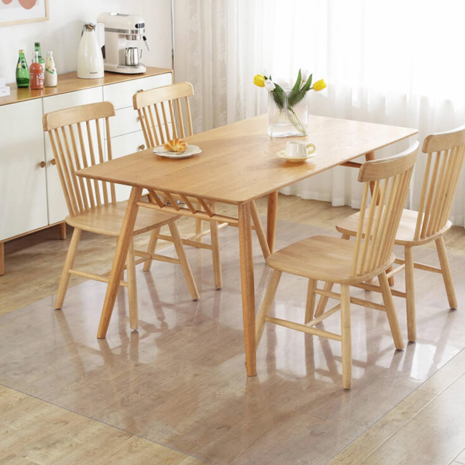 Photo 1 of ***FACTORY SEALED***
2 Pack Clear Chair Mat for Hardwood Floor, 72 x 108 Inch Large Office Chair Mat, Plastic Floor Protector, 6'×9' Area Rug for Living Room, Heavy Duty Wood Tile Floor Mats for Home Laundry Dining Area