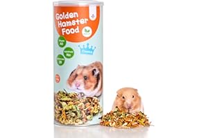 Niteangel Golden Hamster Food & Treats - Small Animal Natural Food for Hamsters Gerbils Mice or Other Small-Sized Pets (Class