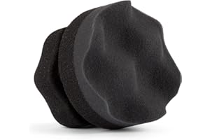 SWIFT AUTO CARE Swift Tire Shine Applicator Foam Pad w/Hex-Grip Handle (1-Pack) - Neatly Apply Tire or Trim Dressing After Car Wash | Reusable & Washable | for Rubber Tires, Vinyl & Plastic Trim