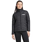 adidas Womens Terrex Multi Synthetic Insulated Jacket Athletic Outerwear Casual Pockets - Pink