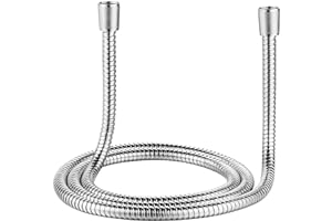 Singing Rain 71 inches Kink-Less Chromed Flexible Stainless Steel Shower Hose (Extra Long) - Replacement for Handheld Showerh