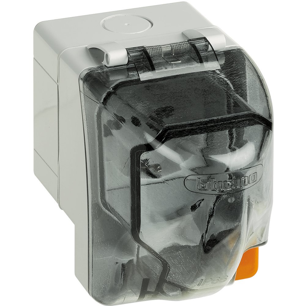 Bticino 26066 Box for Matix Sockets, Grey