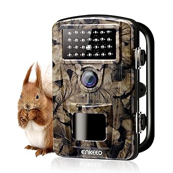 ENKEEO Wildkamera PH700 Jagdkamera Fotofalle 12MP 1080P HD Tierkamera 110° Weitwinkel Beobachtungskamera IP66 Wasserdicht mit