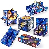Sweethome Star Cube Magic Cube, 2 in 1 Magic Cube Infinity Cube Creative Decompression Cube for Kids Adults - Birthday Christ