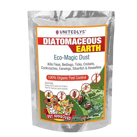 Unitedlys Diatomaceous Earth Effective Organic Eco Friendly Safe Pest Control for Garden (800 Grams)