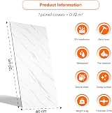 IZODEKOR Marble Look Wall Cladding 120x60cm Ice Berg Grey Bathroom Tile view 2