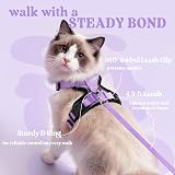 rabbitgoo Cat Harness and Lead Set XS Adjustable Escape Proof Purple view 5