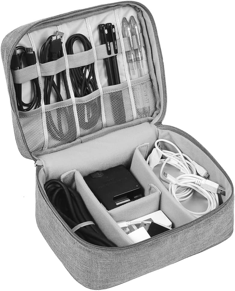 HCFGS Travel Cable Organizer Bag Electronics Accessories Universal Gadget Carry