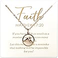 XULAVA Christian Gifts Mustard Seed Necklace for Women,Move Mountains Shell Necklaces Christian Faith Jewelry for Women…