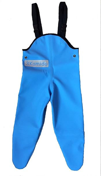 3Kamido Baby Wathose GRATIS, Kinder Krabben Regenkleidung Wasserdichte Winddicht Kinderwathose 6-18 Monate, Baby Strampler