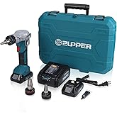 ZUPPER 18V Pro PEX Expansion Tool Kits Set with 1/2", 3/4", 1" PEX Expander Heads for PEX-A Material 2pcs Battery, Quick Charger, Carrying Case