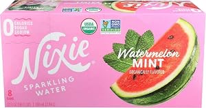 Nixie Organic Watermelon Mint Sparkling Water 8 Pack, 12 FZ