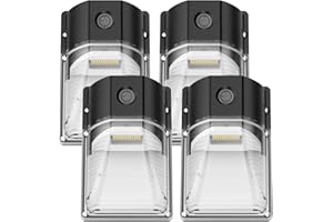 G GJIA 30W Mini LED Wall Pack Light with Dusk to Dawn Photocell, 5000K Wall Pack Light Outdoor Led, AC120V 3600LM Waterproof Outdoor Commercial Lighting Fixture for Garage, Warehouse, Garden, (4 Pack)