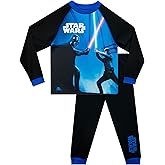 STAR WARS Pajamas | Long Sleeve Luke Skywalker vs Darth Vader Pajamas for Kids | Official Merchandise