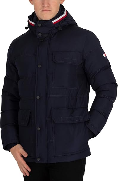 tommy down hooded bomber