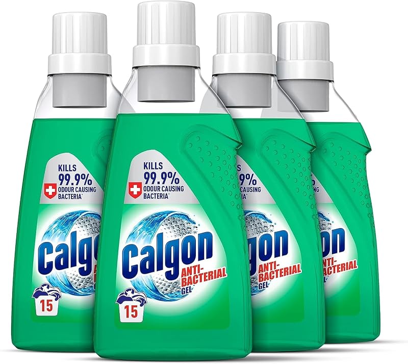 Calgon Antibacterial Washing Machine Cleaner and Limescale Remover 750ml Pack 4