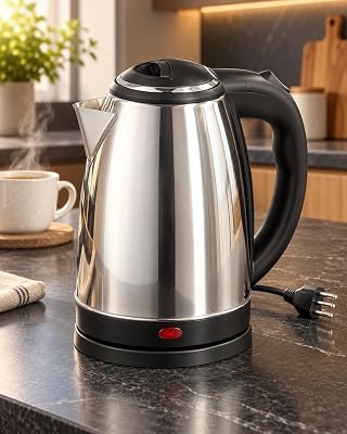 Chaleira elétrica inox 1,8L com base giratória