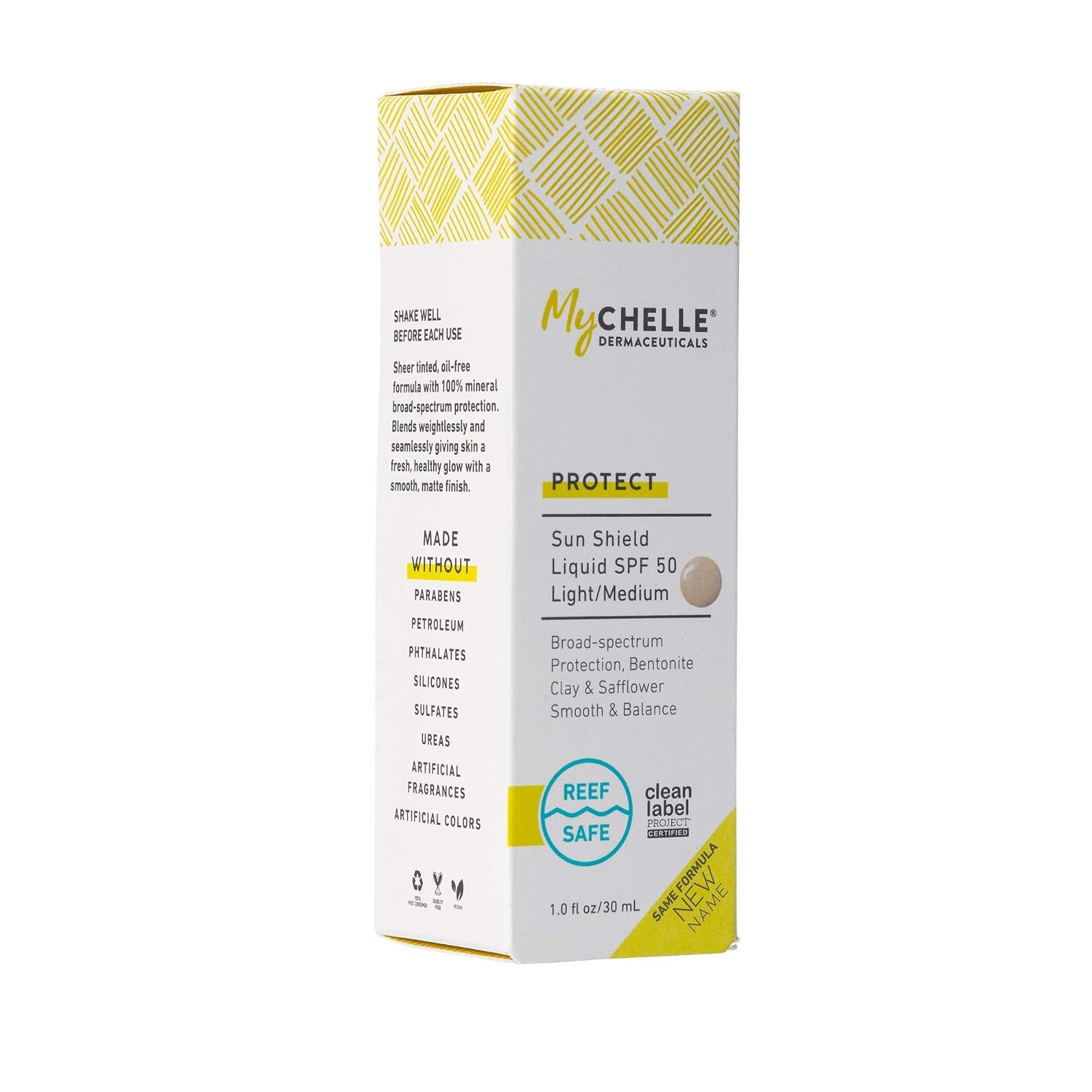 MyChelle Dermaceuticals Sun Shield Liquid SPF 50 Light/Medium, 1 Fl Oz: Beauty