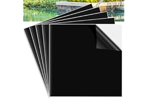 U0U 10 x 10 Inches Pond Liner Repair Patch,5 Pcs Self-Adhesive PVC Pond Liner Repair Kit,Waterproof Pond Liner Seam Tape for EPDM Garden Pond Liner Garden Cover Repair