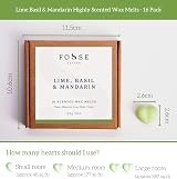 Fosse Living Lime Basil & Mandarin Soy Wax Melts 16 Pack UK Handmade view 5