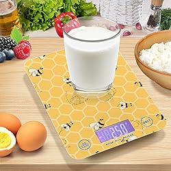 Yellow Bees Honey Food Scale Waterproof Digital